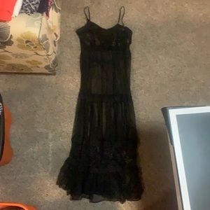 Black Sheer Maxi Dress